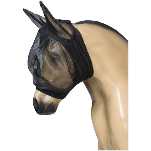 Tough1 Miniature Lycra Fly Mask with Ears (Miniature, Black)