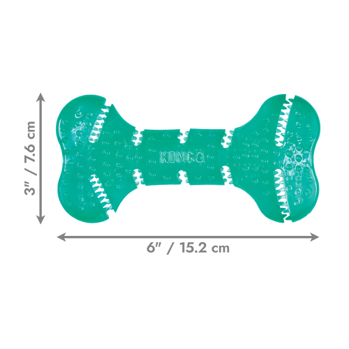 KONG Squeezz Dental Bone Dog Toy