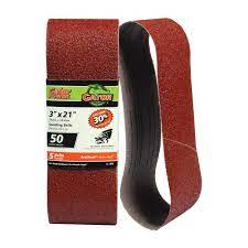 Gator Aluminum Oxide Sanding Belts (3 x 21 80 Grit 2 Pack)