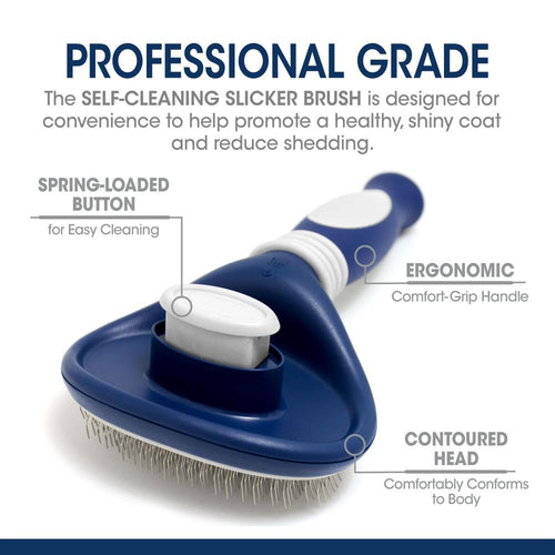 Four Paws Magic Coat® Professional Series Self-Cleaning Slicker Brush (8 L X 4 W X 2 H)