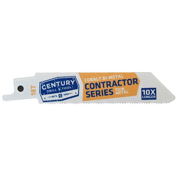 Century Drill And Tool Contractor Series Reciprocating Saw Blade 18t X 4″