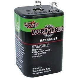 Heavy Duty Lantern Battery, Spring Top, 6-Volt