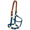 Horse Halter, Breakaway, Navy Nylon/Leather, 1-In., Average/Yearling Draft