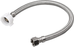B & K Industries  Braided Stainless Steel Toilet Connector 3/8" X 7/8" X 12"