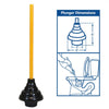 Thrifco Plumbing Industrial Professional Stepped Flanged Plunger