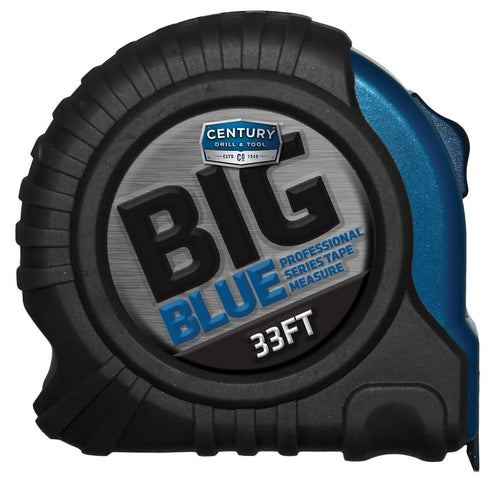 Century Drill And Tool Tape Measure Big Blue 33ft Length 1-1/4″ Blade Width