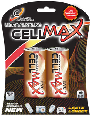 C CELL MAX ALKALINE BLISTER OF 2
