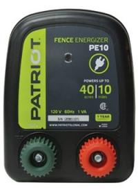 Patriot PE 10 110V Ac Powered Fence Charger, 10 Mile / 40 Acre | Free Shipping